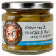 Grüne Oliven in Meerwasser